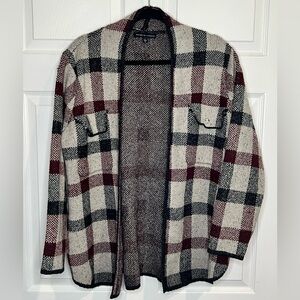 Adrienne Vittadini Women’s Cardigan - Plaid - Size Large